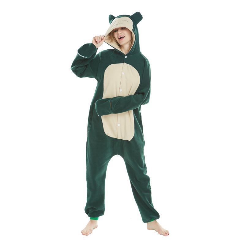 BuyPokemon Snorlax Animal Kigurumi Onesies Pajamas For Adult Now Cheaper With 3 - 5 Days Ship - PajamasBuy