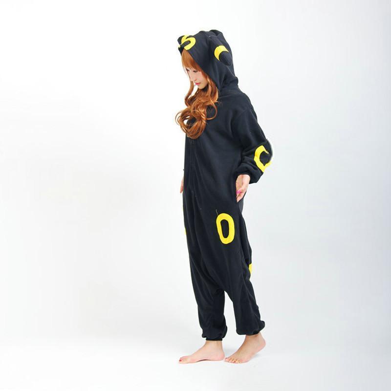 BuyPokemon Umbreon Kigurumi Onesie Hoodie Costume Pajamas Now Cheaper With 3 - 5 Days Ship - PajamasBuy