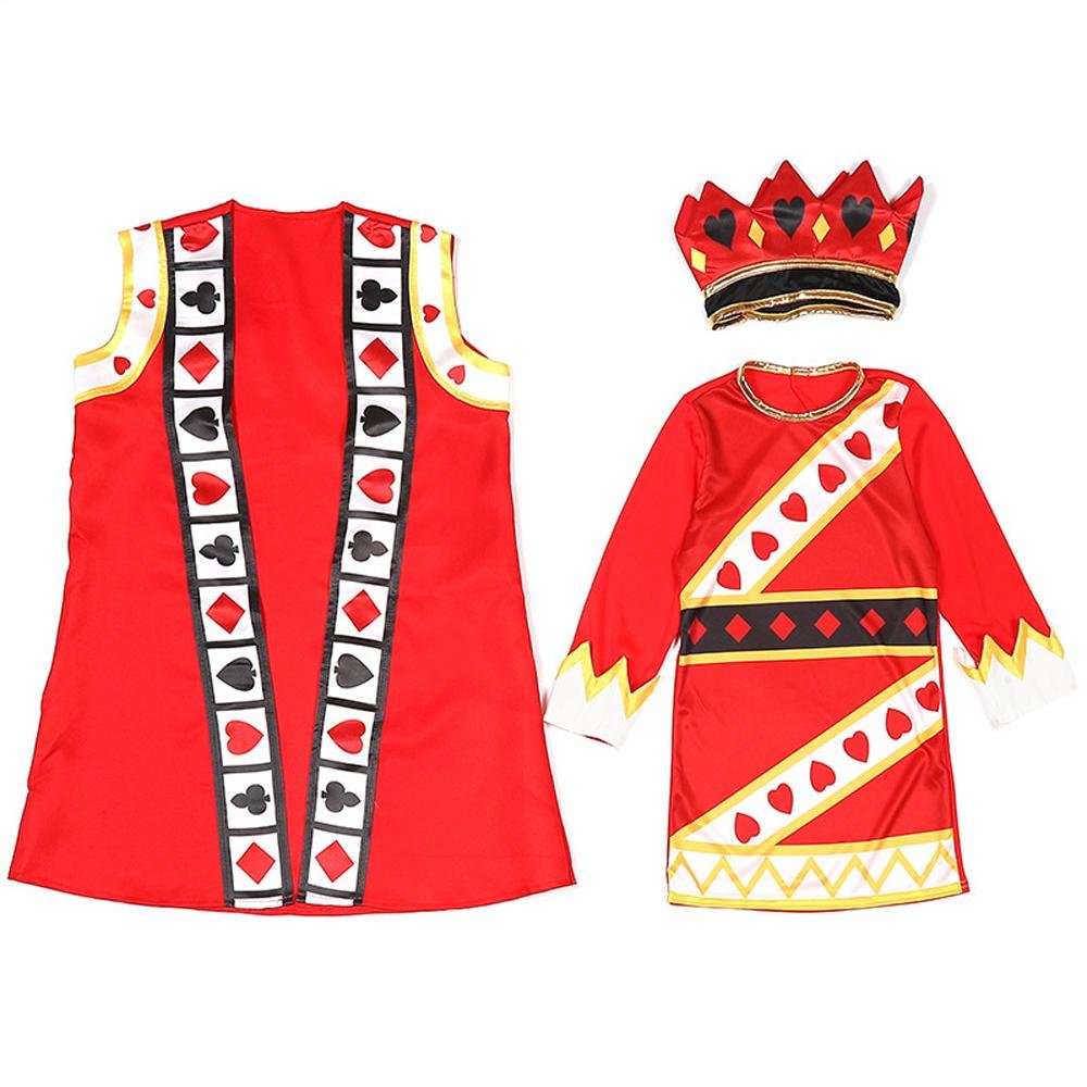 BuyPoker Kingdom Red King Children Halloween carnival costume for kids Now Cheaper With 3 - 5 Days Ship - PajamasBuy