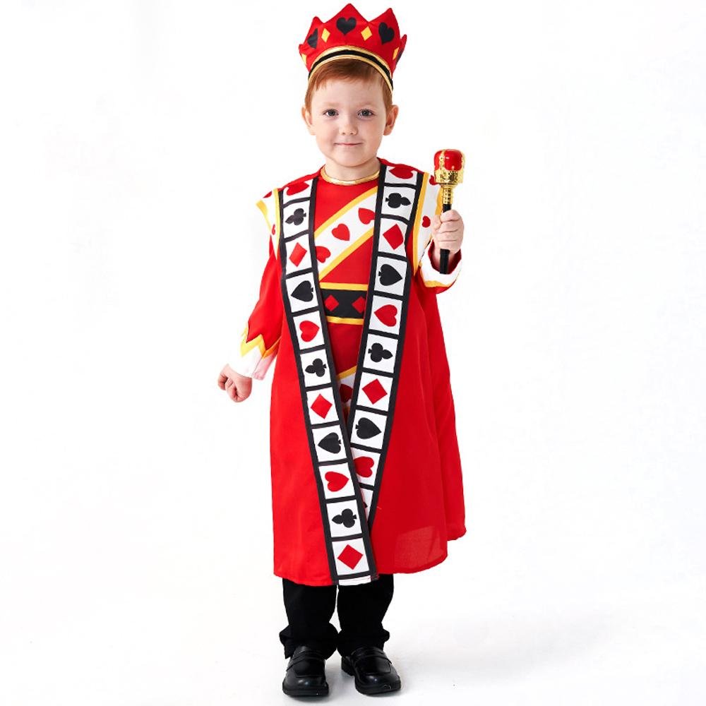 BuyPoker Kingdom Red King Children Halloween carnival costume for kids Now Cheaper With 3 - 5 Days Ship - PajamasBuy