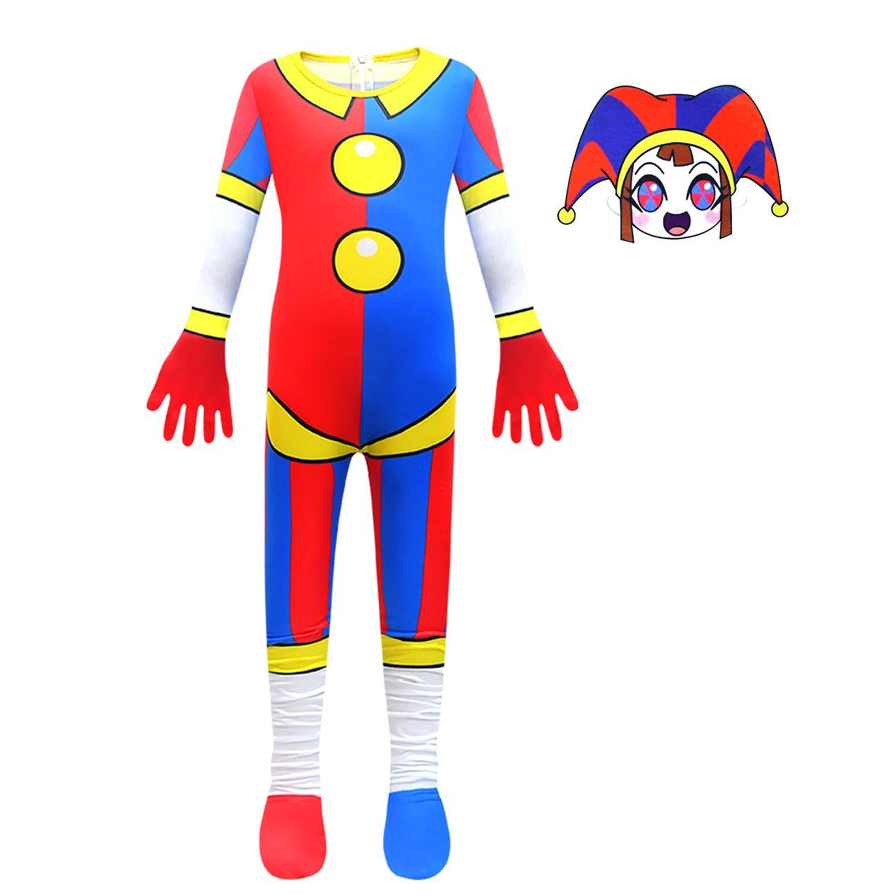 BuyPomni The Amazing Digital Circus Jumpsuit Cosplay Costumes For Kids Now Cheaper With 3 - 5 Days Ship - PajamasBuy