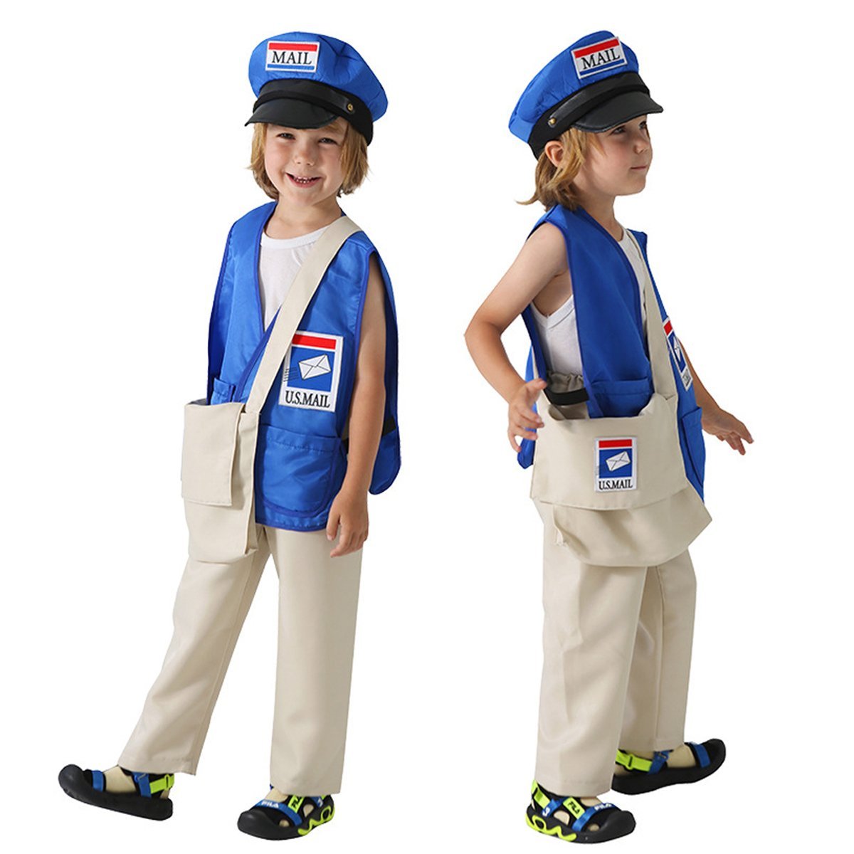 BuyPostman Courier Uniform Kids Party Suit Cosplay Costumes Halloween Now Cheaper With 3 - 5 Days Ship - PajamasBuy