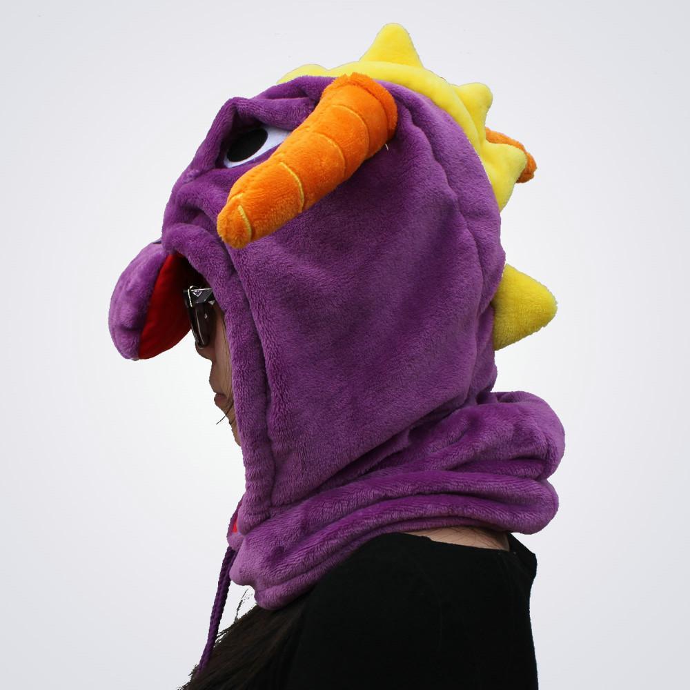 BuyPurple Royal Dragon Spyro The Dragon Kigurumi Neck warmer Hood Now Cheaper With 3 - 5 Days Ship - PajamasBuy