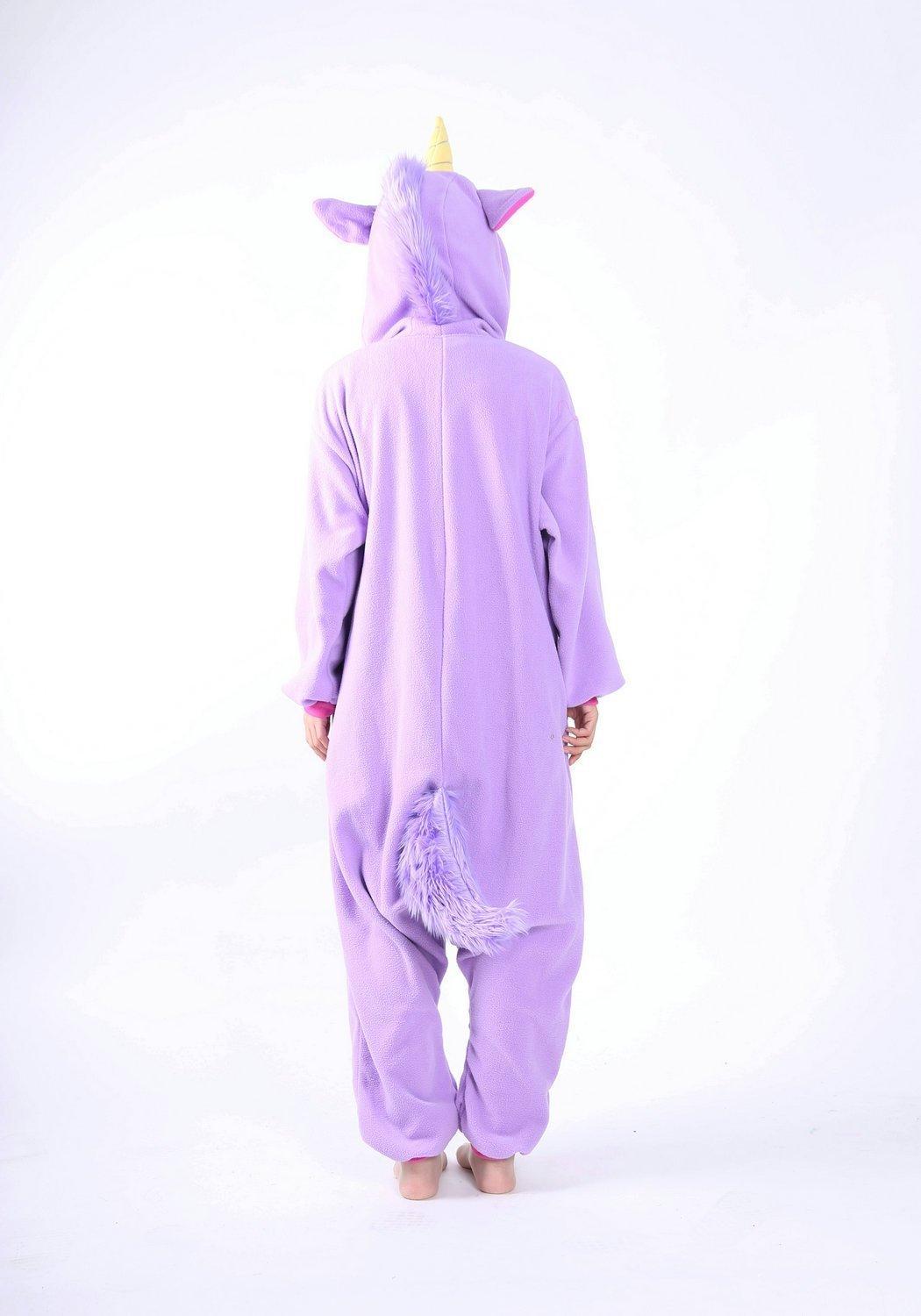 Purple Unicorn Onesie Kigurumi Pajama Hoodie Cosplay Costume - Pajamasbuy