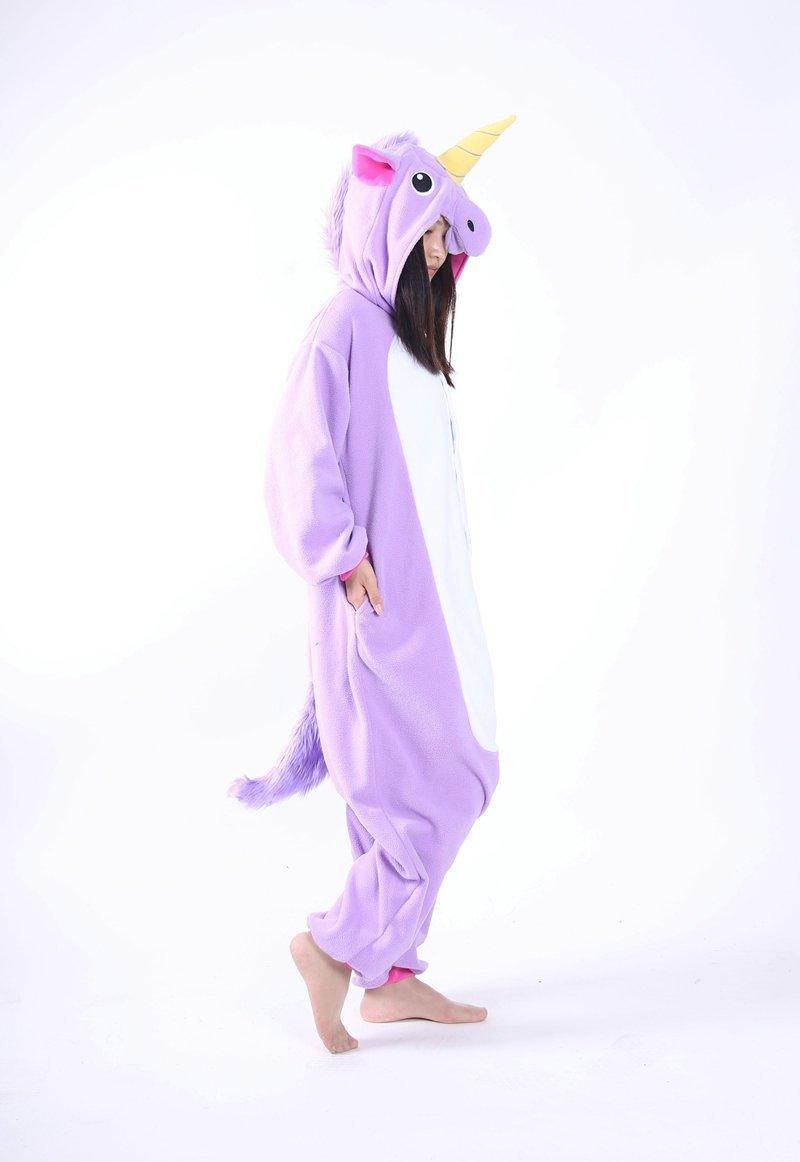 Purple Unicorn Onesie Kigurumi Pajama Hoodie Cosplay Costume - Pajamasbuy