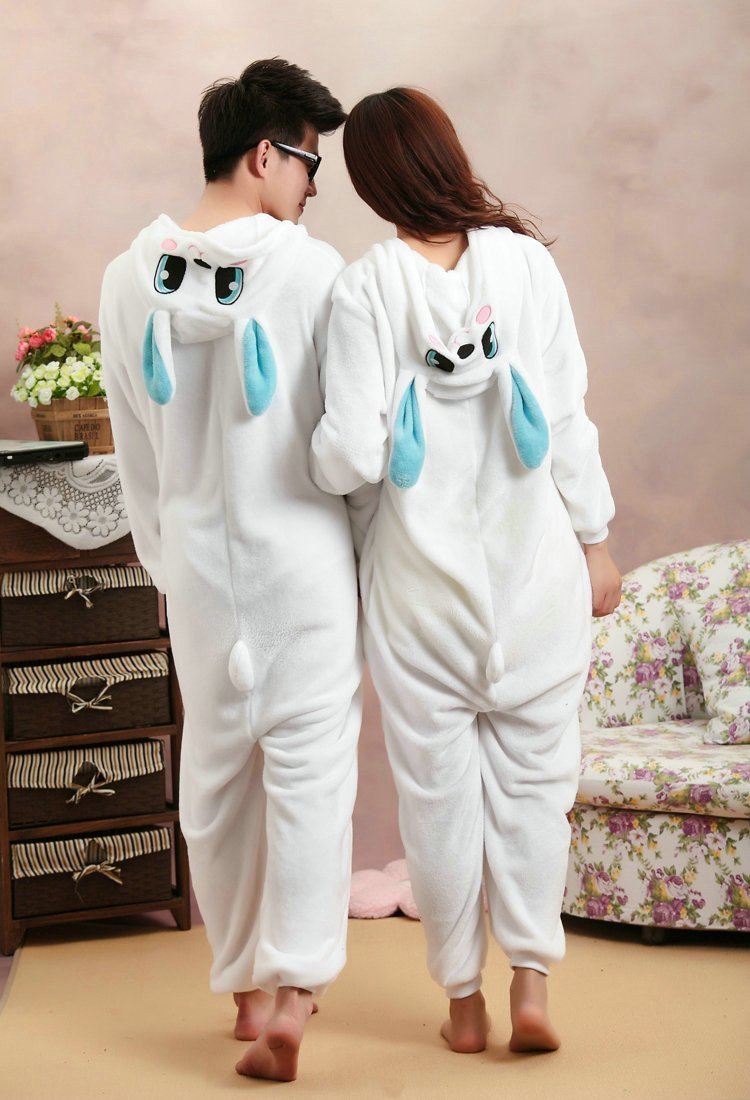 BuyRabbit Kigurumi Pajamas Hoodie Animals Bunny Easter Costume Onesies Now Cheaper With 3 - 5 Days Ship - PajamasBuy