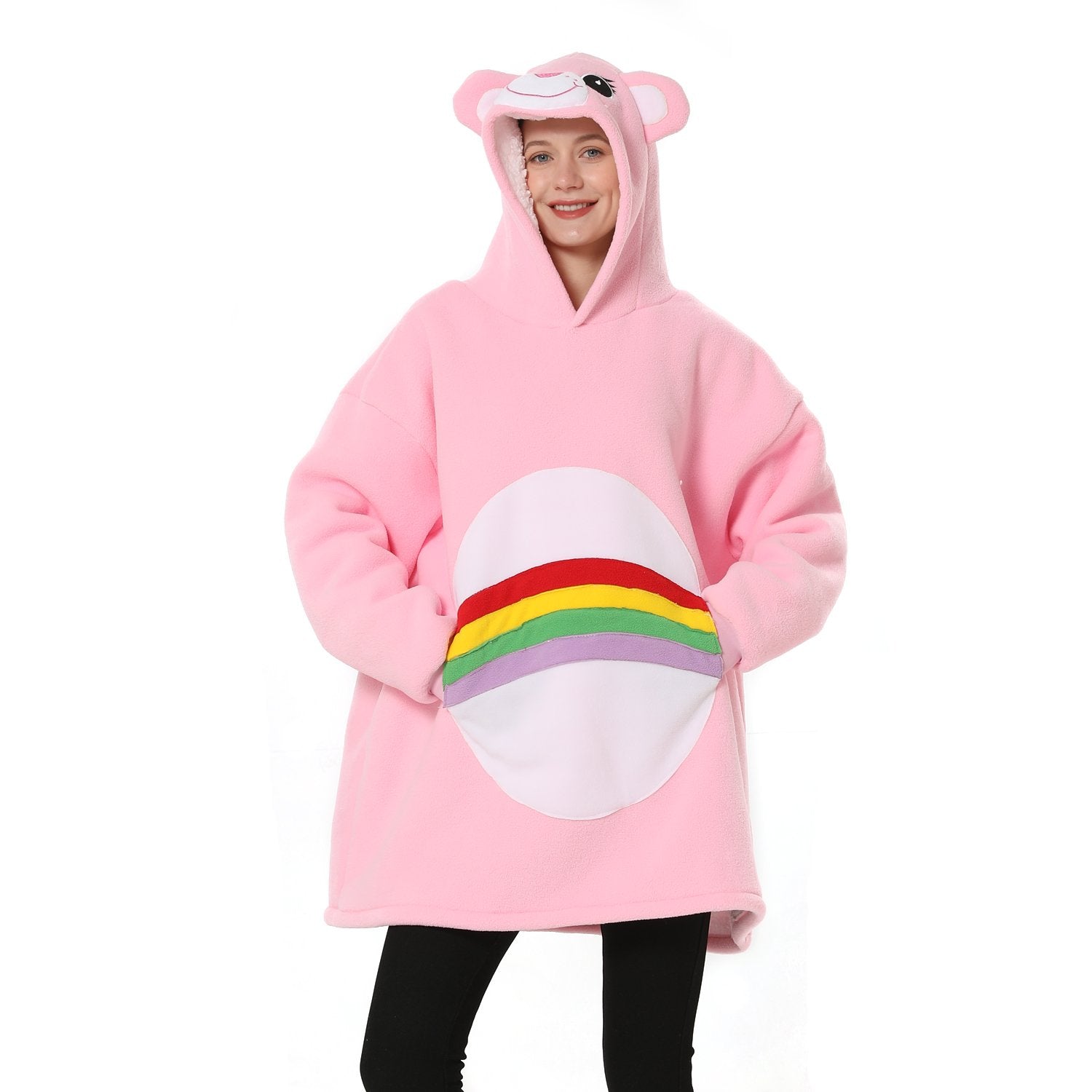 BuyRainbow Bear Animal Keep Warm Costume Cozy Cartoon Lazy TV Blanket Now Cheaper With 3 - 5 Days Ship - PajamasBuy