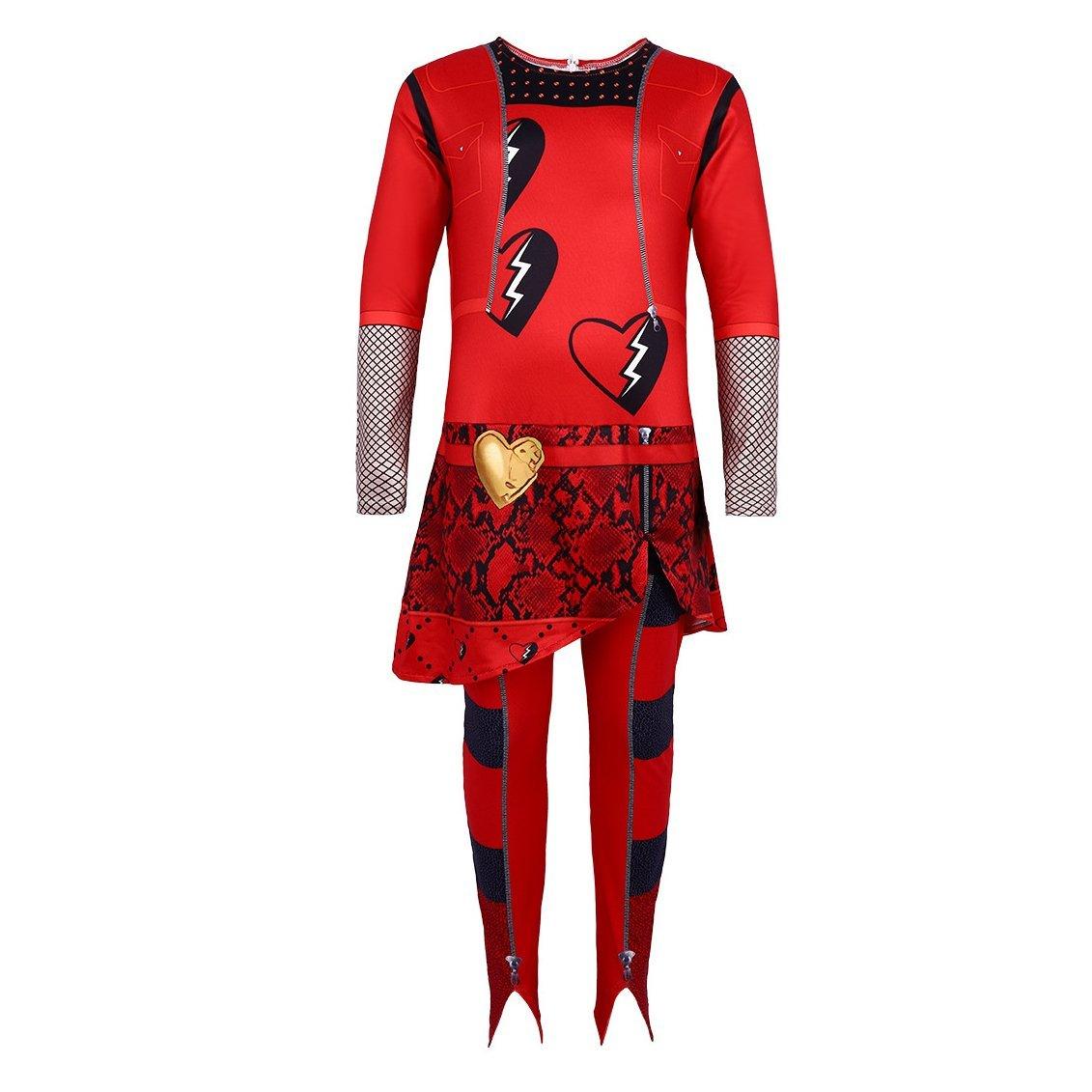 Red from Descendants 4 Queen Of Hearts Costume Jumpsuit For Kids - Pajamasbuy