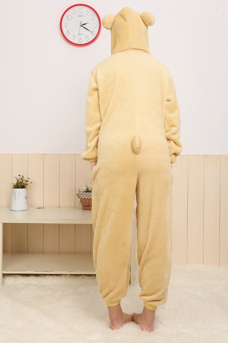 BuyRilakkuma Bear Kigurumi Onesie Hoodie Pajamas Animal Costume Now Cheaper With 3 - 5 Days Ship - PajamasBuy