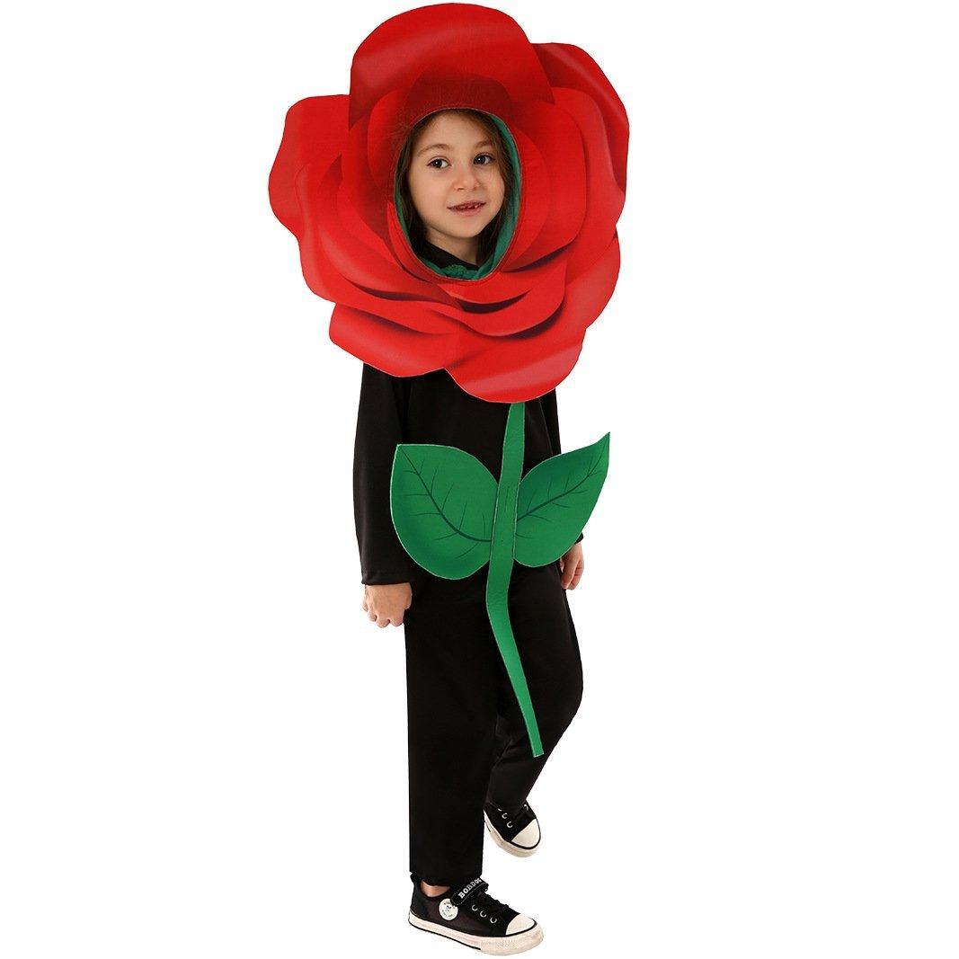 Rose Flower Children's Day Kids Jumpsuit Stage Party Cosplay Costumes - Pajamasbuy