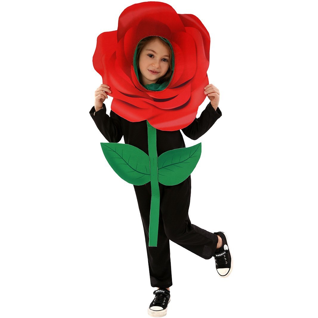 BuyRose Flower Children's Day Kids Jumpsuit Stage Party Cosplay Costumes Now Cheaper With 3 - 5 Days Ship - PajamasBuy