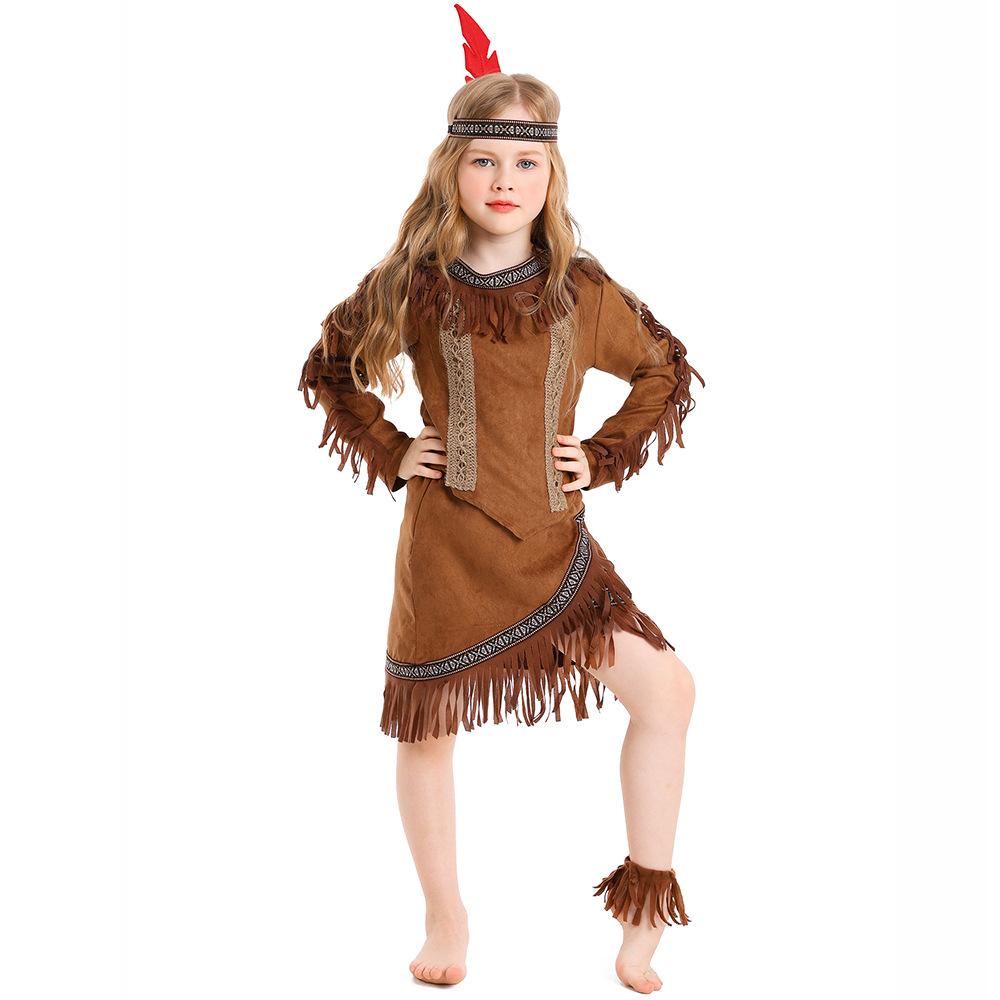 BuySavage Indian Chief Cosplay Halloween Masquerade Costumes for Kids Now Cheaper With 3 - 5 Days Ship - PajamasBuy