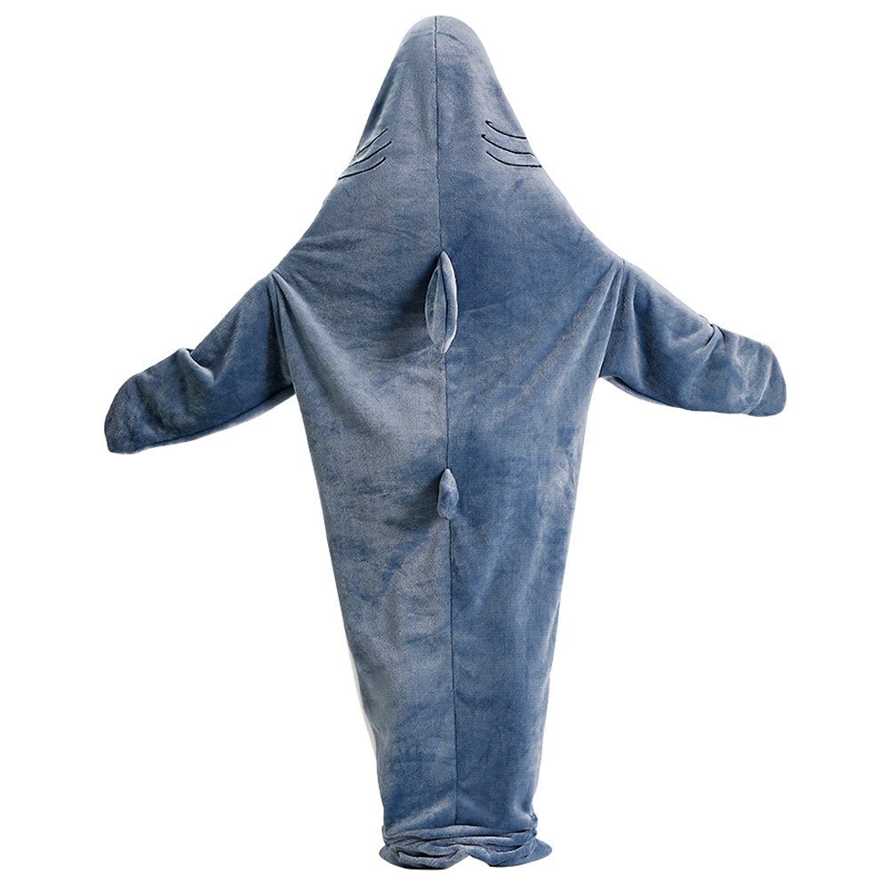 BuyShark Blanket Sleeping Bag Loose Onesies Pajamas Adult Super Soft Fleece Hoodie Now Cheaper With 3 - 5 Days Ship - PajamasBuy