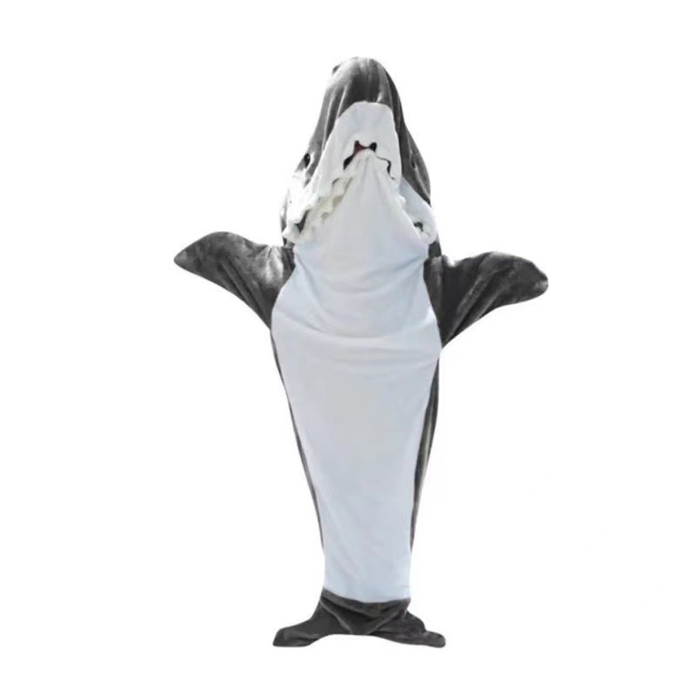 BuyShark Blanket Sleeping Bag Loose Onesies Pajamas Adult Super Soft Fleece Hoodie Now Cheaper With 3 - 5 Days Ship - PajamasBuy