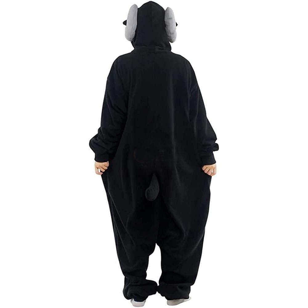 Sheep Costume Black Goat Animal Kigurumi Onesie Cartoon Party Wear Pajamas for Adults - Pajamasbuy