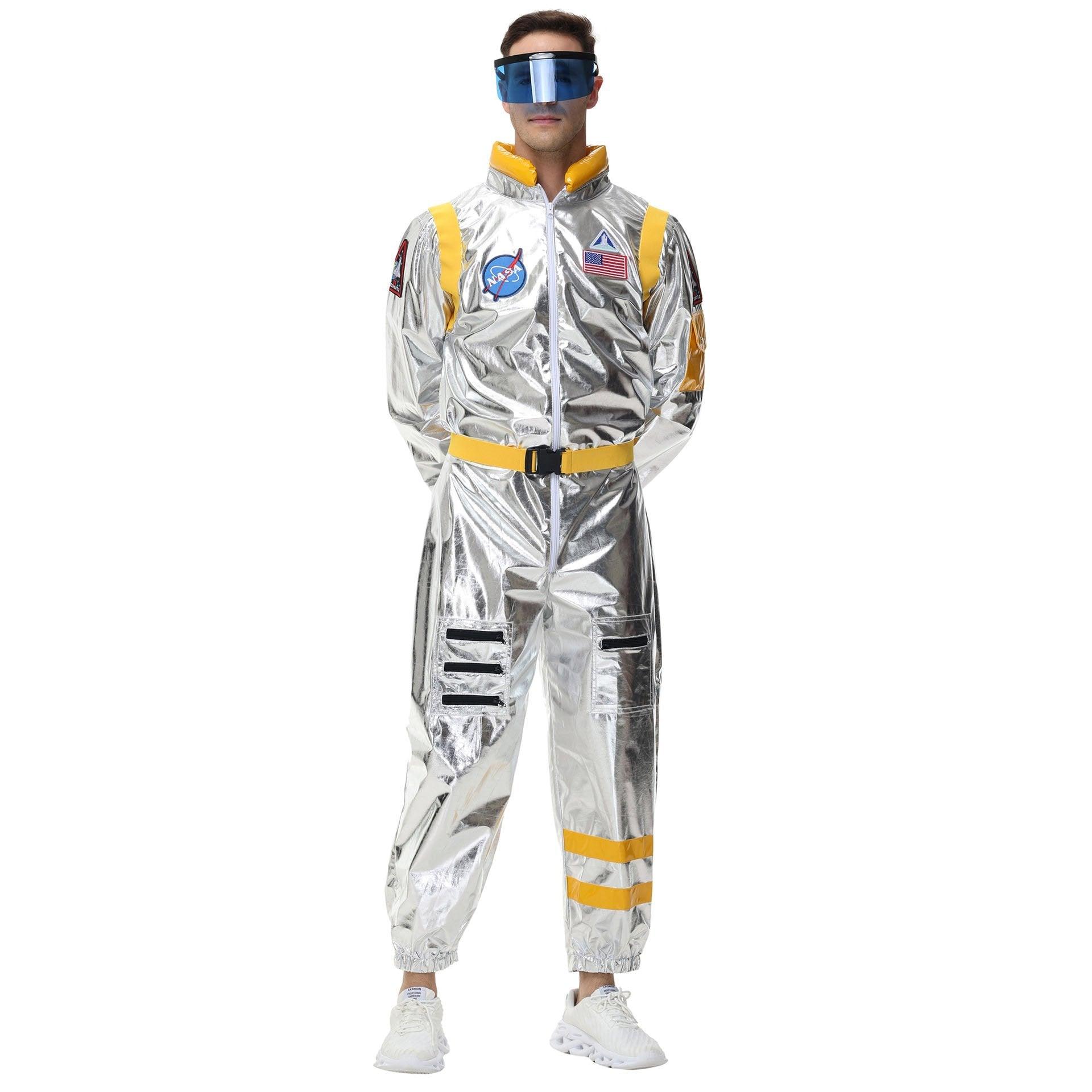 Space Suit Astronaut Couples Costume Carnival Halloween For Women Men - Pajamasbuy