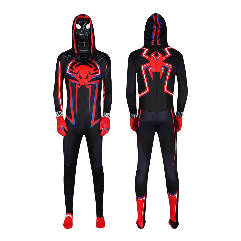 Spider - Man 2099 PS5 Comics Miles Morales Jumpsuit Halloween Cosplay Costume Bodysuit - Pajamasbuy