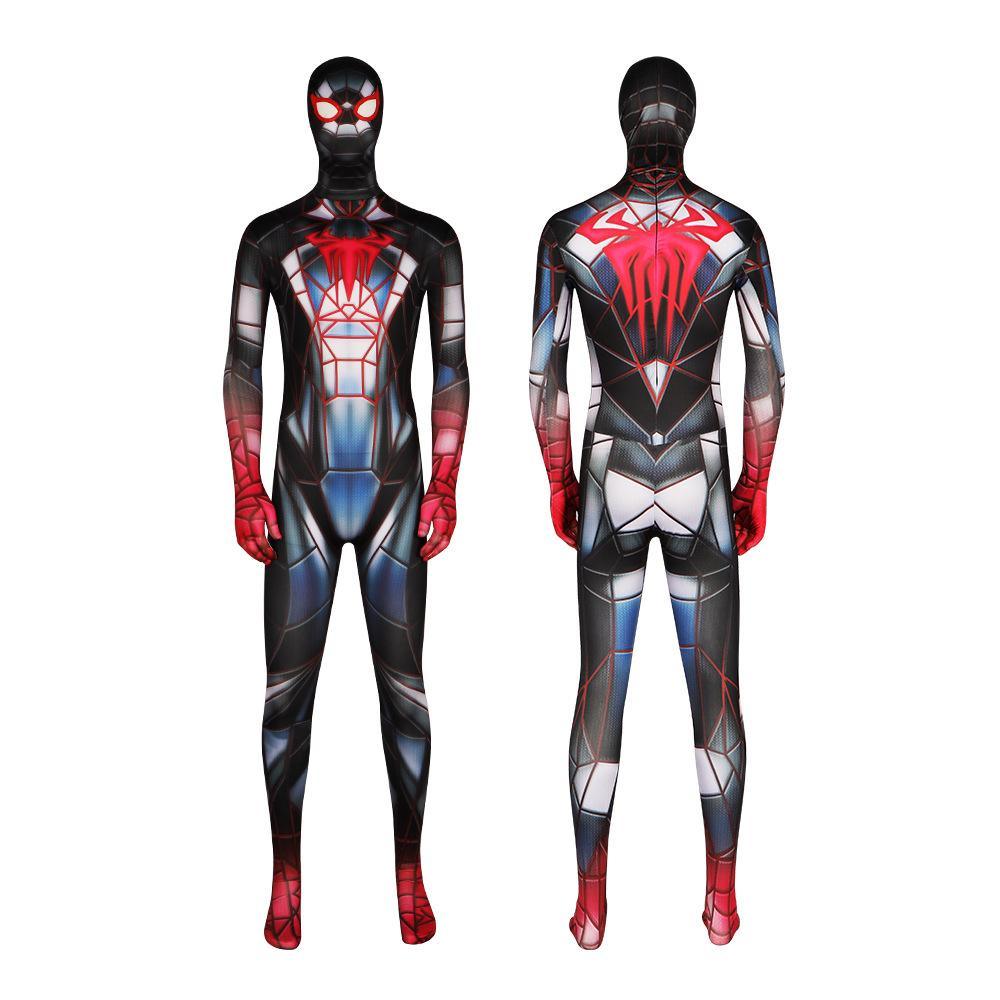 Spider - Man 2099 PS5 Comics Miles Morales Jumpsuit Halloween Cosplay Costume Bodysuit - Pajamasbuy