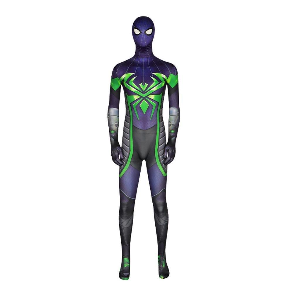 Spider - Man 2099 PS5 Comics Miles Morales Jumpsuit Halloween Cosplay Costume Bodysuit - Pajamasbuy