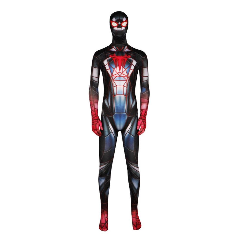 BuySpider - Man 2099 PS5 Comics Miles Morales Jumpsuit Halloween Cosplay Costume Bodysuit Now Cheaper With 3 - 5 Days Ship - PajamasBuy