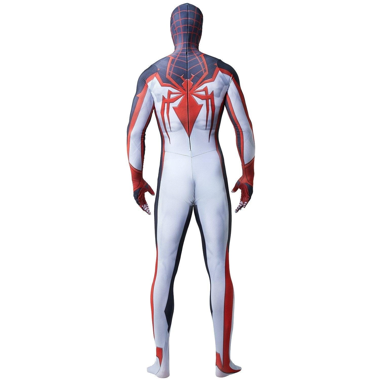 Spider - Man PS5 Game Miles Morales Tight Jumpsuit Costume for Adults and Kids - Pajamasbuy