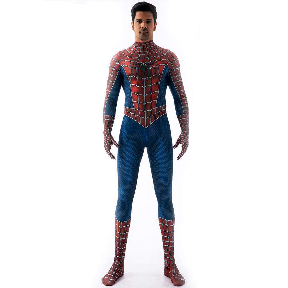 BuySpider - Man Tony Costume Cosplay Jumpsuit Superhero Bodysuit Tights Halloween Now Cheaper With 3 - 5 Days Ship - PajamasBuy