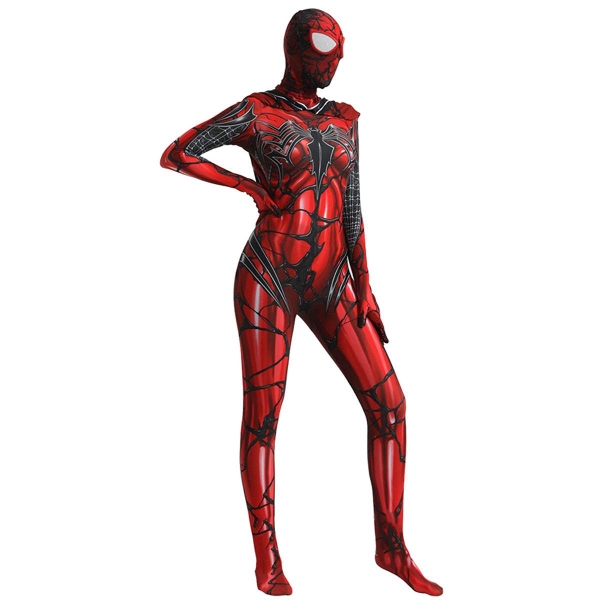 BuySpider - Man Venom Spider - Gwen Stacy Jumpsuit Lady Carnage Hooded Cosplay Costume Halloween Now Cheaper With 3 - 5 Days Ship - PajamasBuy