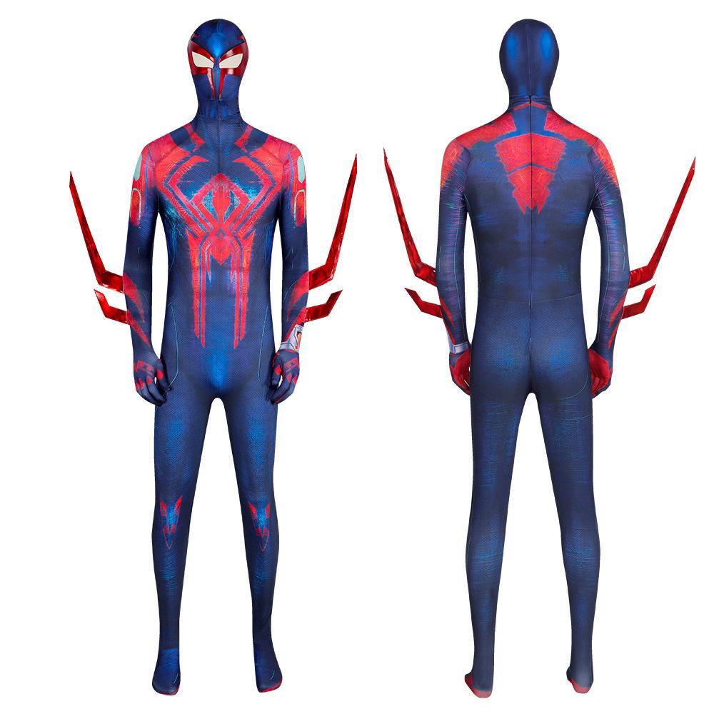 SpiderMan Across the Spider Verse Miguel O'Hara 2099 Zentai Cosplay Costume Outfits Halloween Carnival Suit Adults - Pajamasbuy