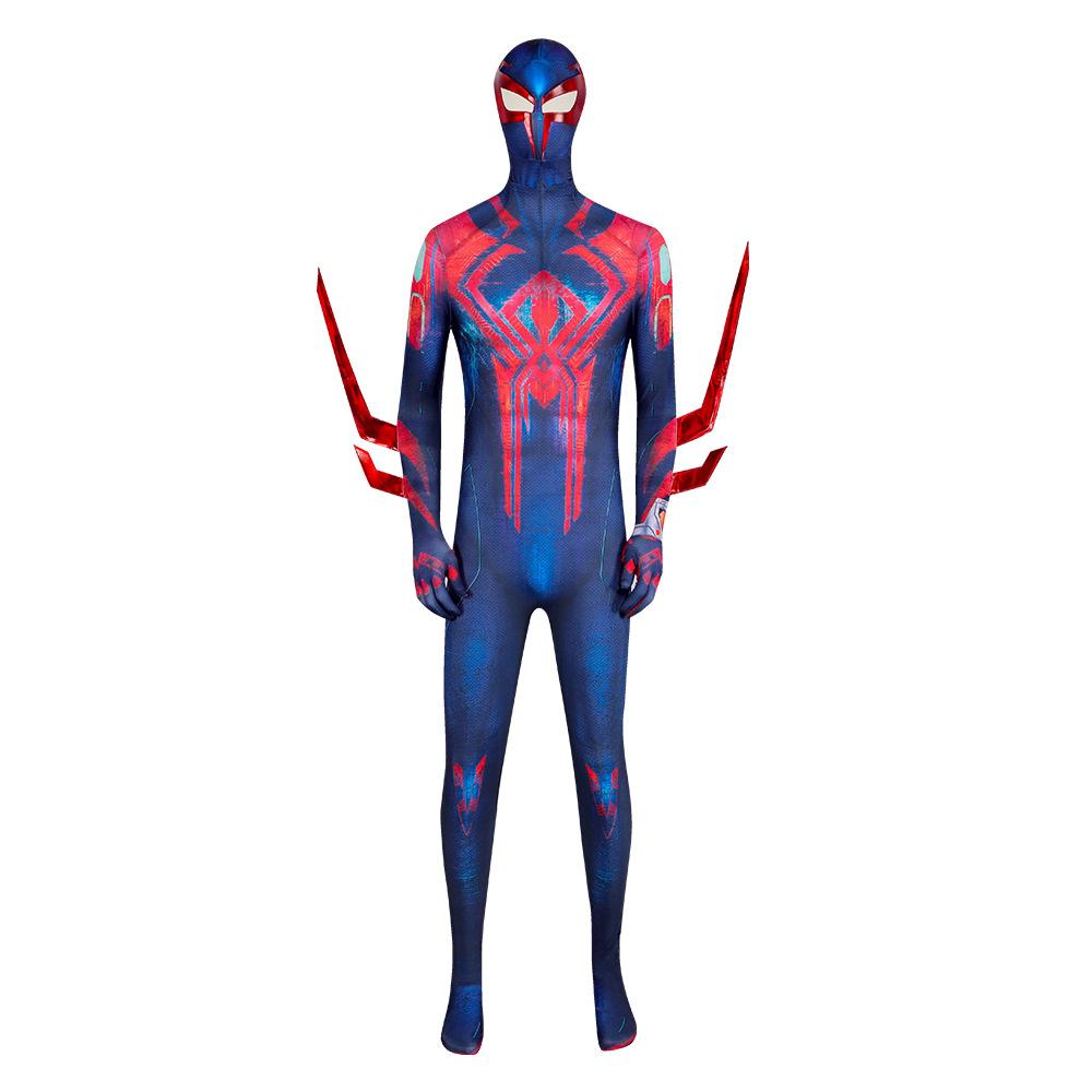 BuySpiderMan Across the Spider Verse Miguel O'Hara 2099 Zentai Cosplay Costume Outfits Halloween Carnival Suit Adults Now Cheaper With 3 - 5 Days Ship - PajamasBuy