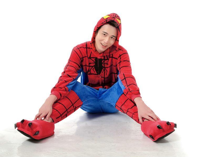 BuySpiderman Kigurumi Onesies Hoodie Pajamas Costume for Adult Now Cheaper With 3 - 5 Days Ship - PajamasBuy