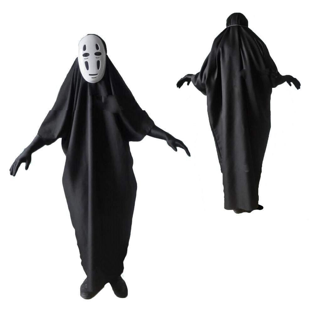 Spirited Away No Face Man Cosplay Costumes Set With Mask And Gloves - Pajamasbuy