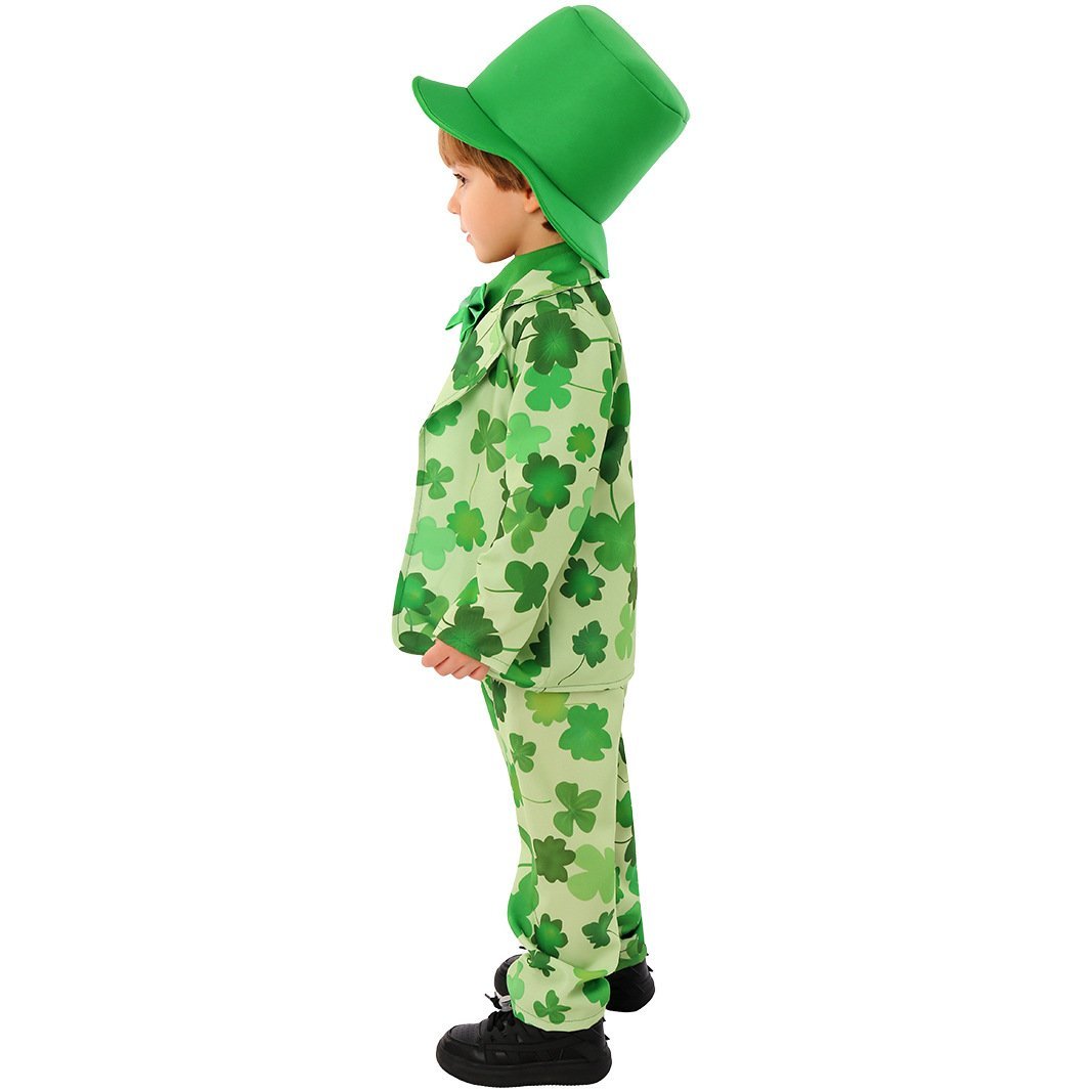 BuySt. Patrick's Day Four Leaf Clover Kids Party Suit Cosplay Costumes Now Cheaper With 3 - 5 Days Ship - PajamasBuy