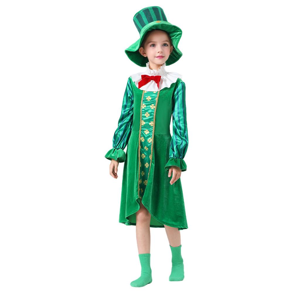 BuySt Patrick's Day Kids Green Dress Party Cosplay Costume Carnival Suit Now Cheaper With 3 - 5 Days Ship - PajamasBuy