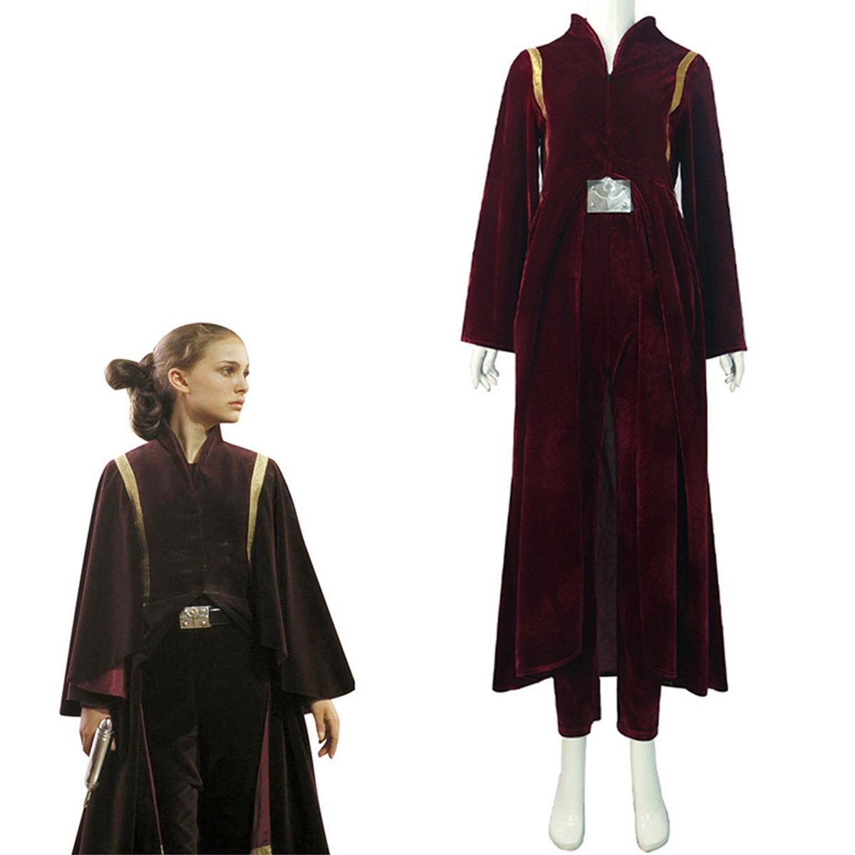 BuyStar Wars Episode I The Phantom Menace Padme Amidala Halloween Carnival Suit Cosplay Costume For Adults Now Cheaper With 3 - 5 Days Ship - PajamasBuy