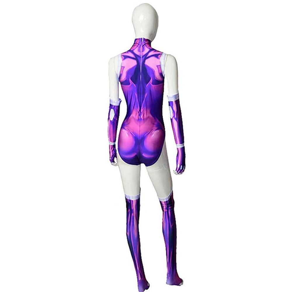 Starfire Halloween Jumpsuit Carnival Suit Zentai Cosplay Costume For Adults - Pajamasbuy