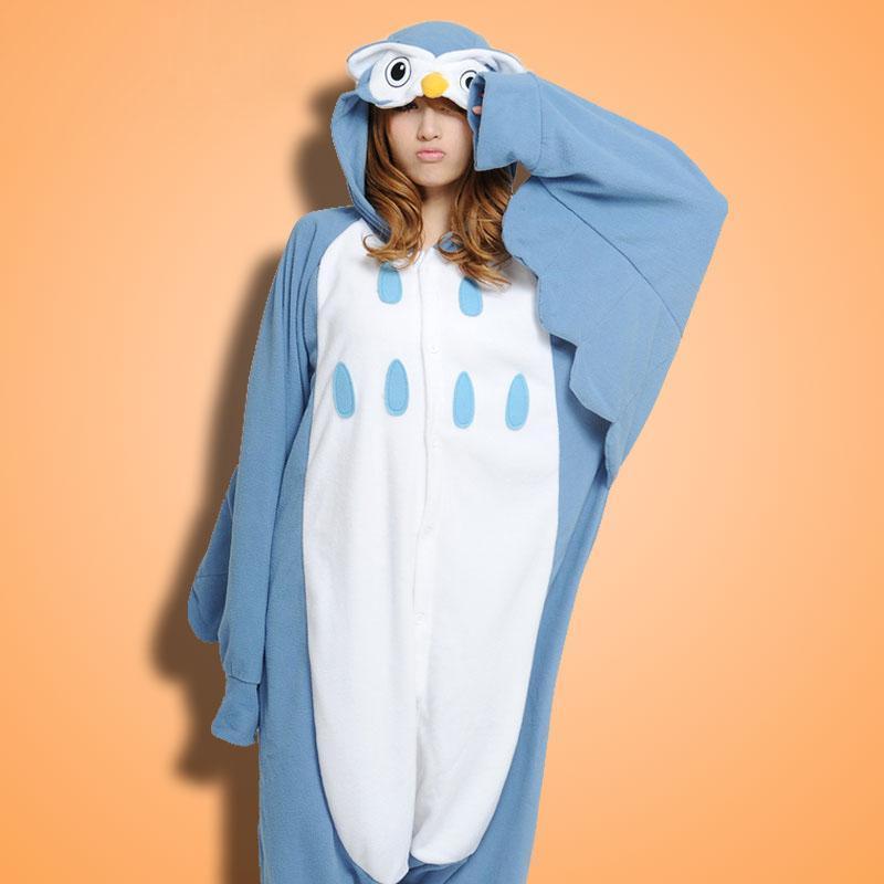 BuySteelblue Owl Onesies Hoodie Unisex Costume Kigurumi Pajamas Now Cheaper With 3 - 5 Days Ship - PajamasBuy