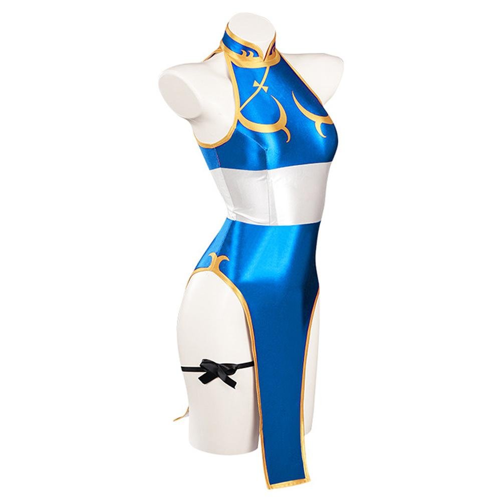 BuyStreet Fighter Chun - Li Sexy Swimsuit Cosplay Costume Swimwear Outfits Now Cheaper With 3 - 5 Days Ship - PajamasBuy