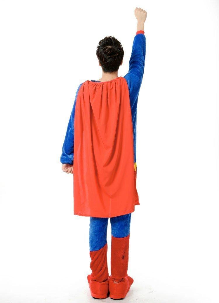 Super Hero Supermen Adult Unisex Onesies Kigurumi Costumes Pajamas - Pajamasbuy