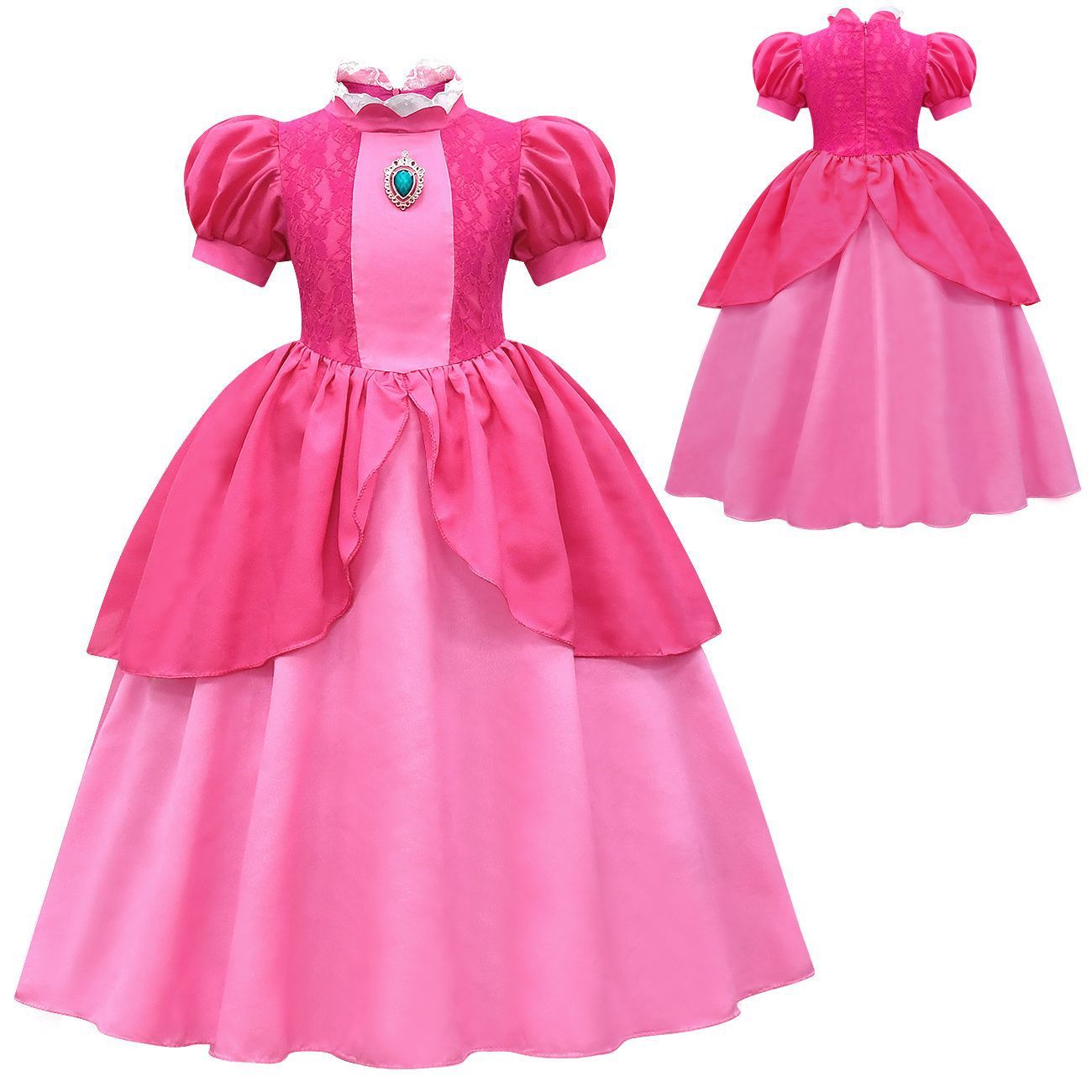 BuySuper Mario Bros Princess Peach Kids Girls Tutu Dress Outfits Cosplay Costume Now Cheaper With 3 - 5 Days Ship - PajamasBuy