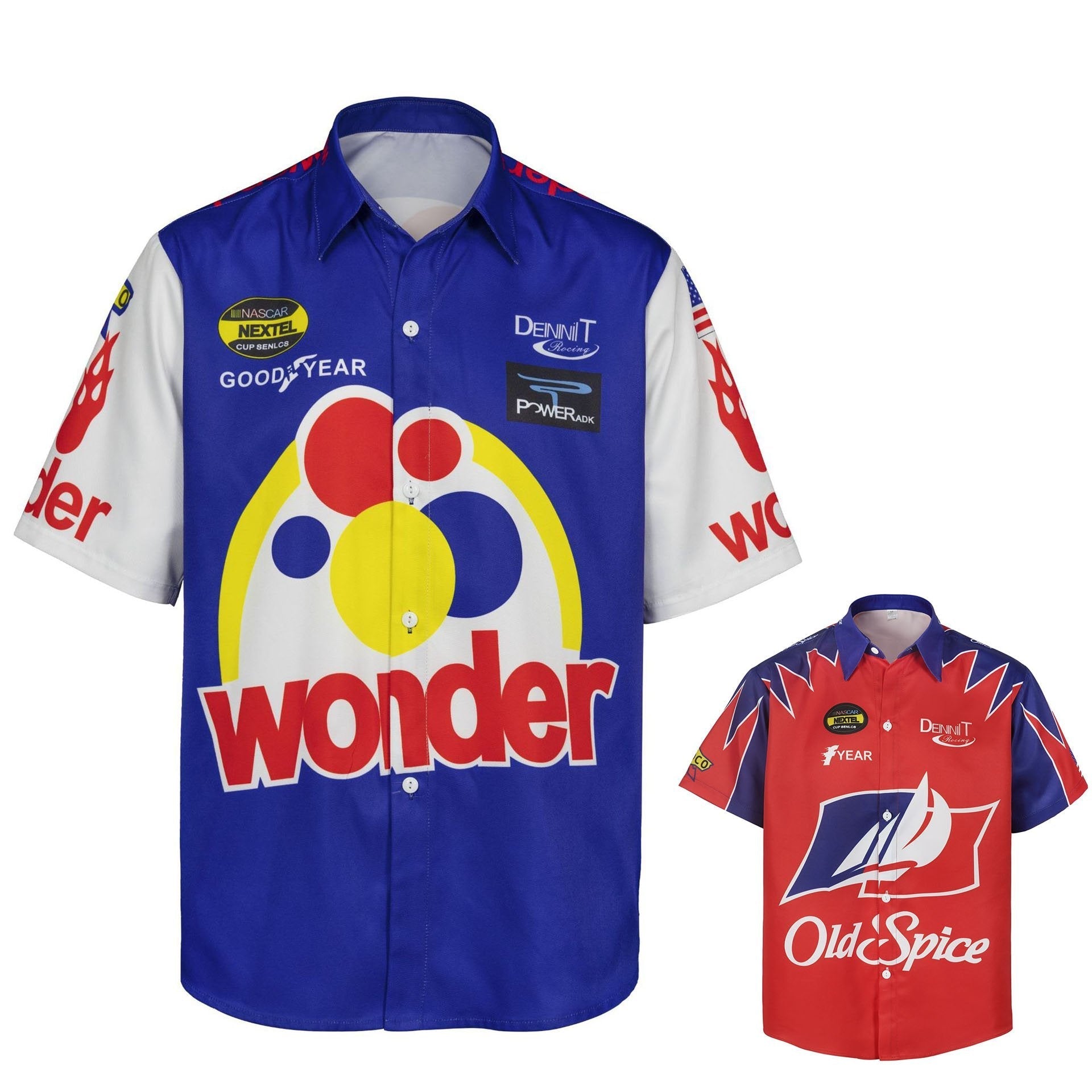 BuyTalladega Nights Ricky Bobby Racing Shirt and Hat Set Men's Short Sleeve Casual Costume Now Cheaper With 3 - 5 Days Ship - PajamasBuy