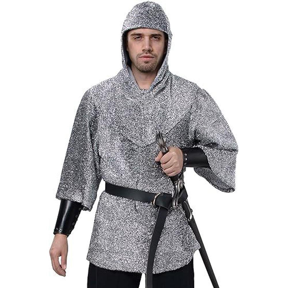 Templar imitation chain shirt Knight cosplay costume halloween - Pajamasbuy