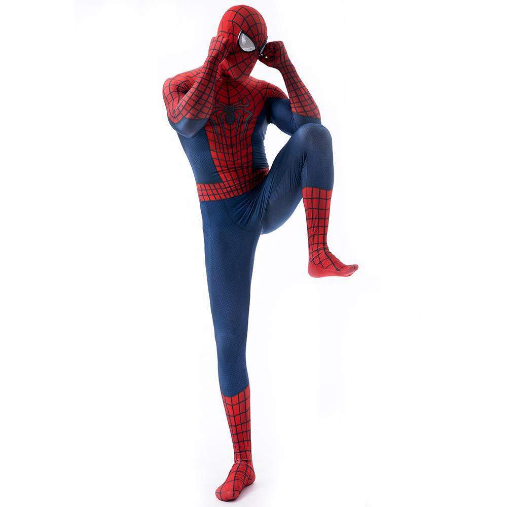 BuyThe Amazing Spider - Man Peter B Parker Costume Cosplay Jumpsuit Halloween Zentai For Adult Kids Now Cheaper With 3 - 5 Days Ship - PajamasBuy