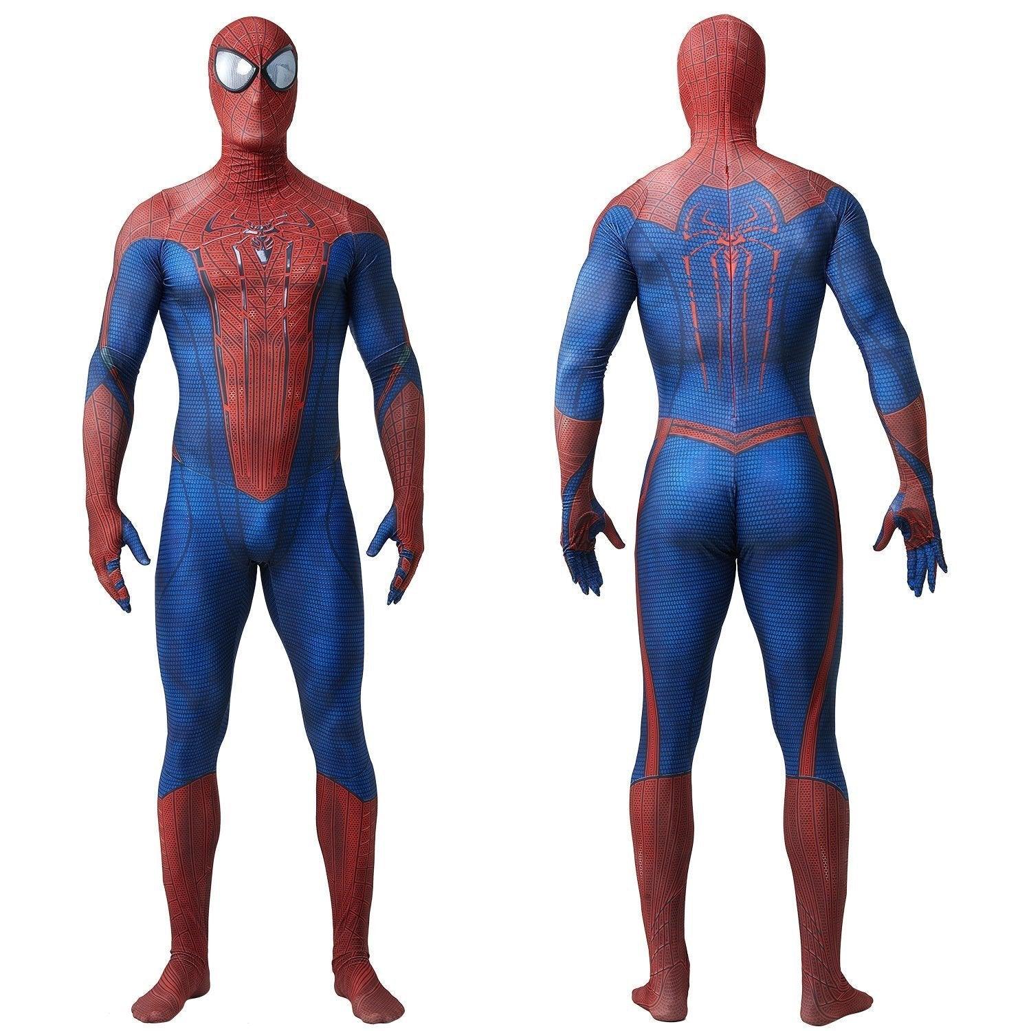 The Amazing Spider - Man Peter Parker Cosplay Costume with Black Eyes - Pajamasbuy