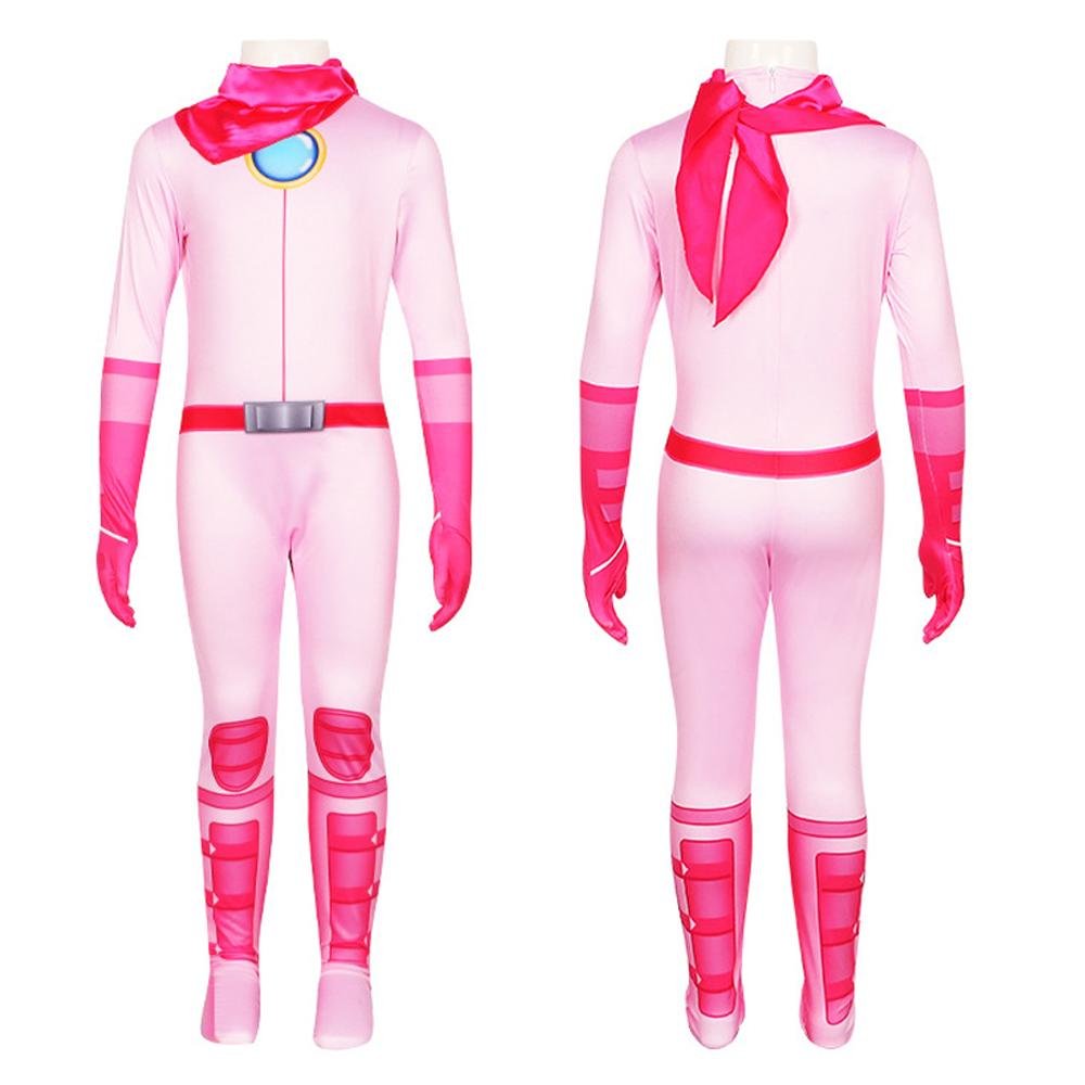 BuyThe super mario bros movie Princess Peach Jumpsuit Cosplay Costume Halloween Carnival Party Now Cheaper With 3 - 5 Days Ship - PajamasBuy