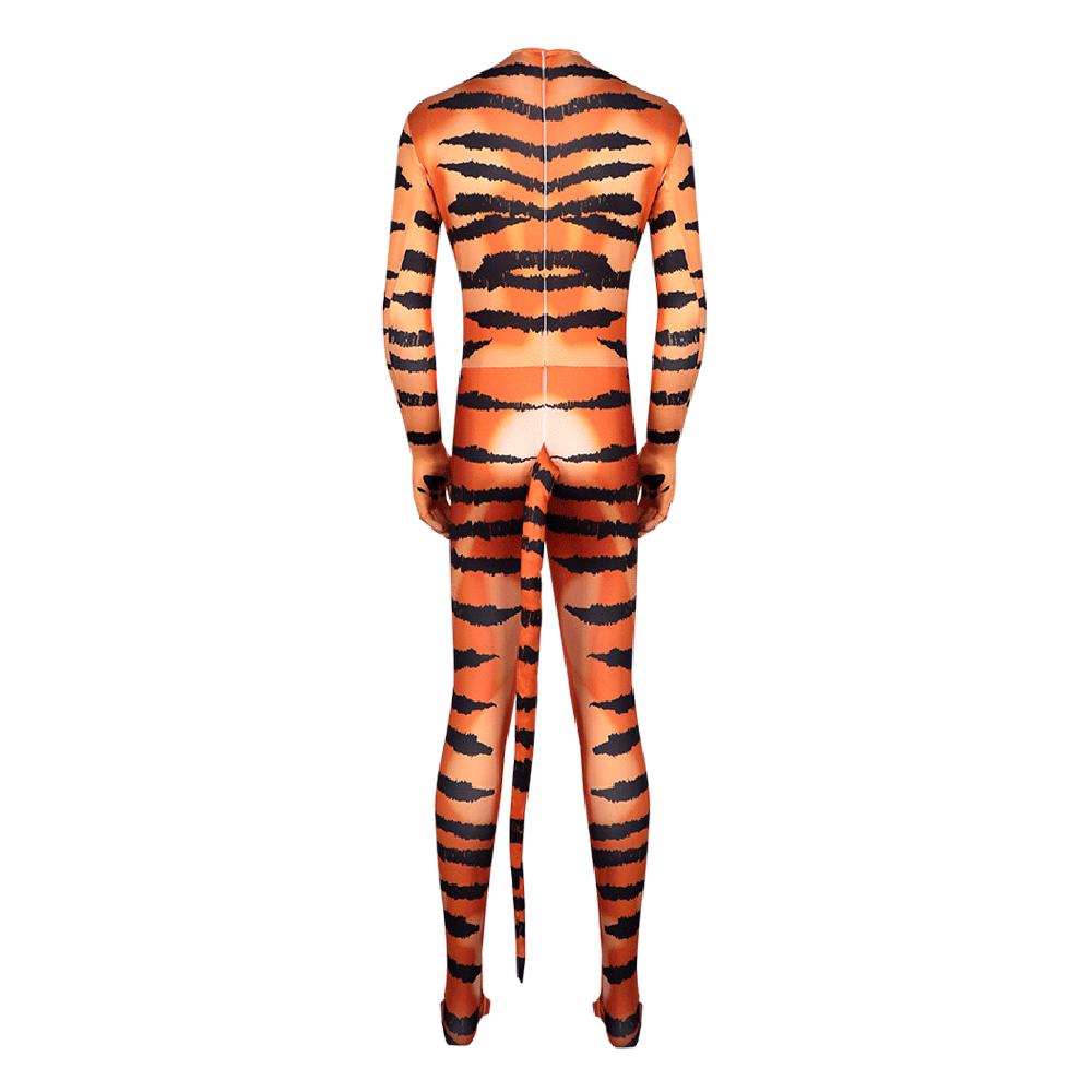 BuyTiger Stripes Animal Cosplay Zentai Costume Jumpsuit Bodysuit Outfits Adult Now Cheaper With 3 - 5 Days Ship - PajamasBuy