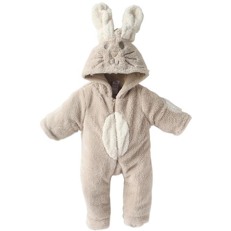 BuyToddler Baby Onesies Cute Rabbit Animal Rabbit Romper Hoodie Jumpsuit Now Cheaper With 3 - 5 Days Ship - PajamasBuy