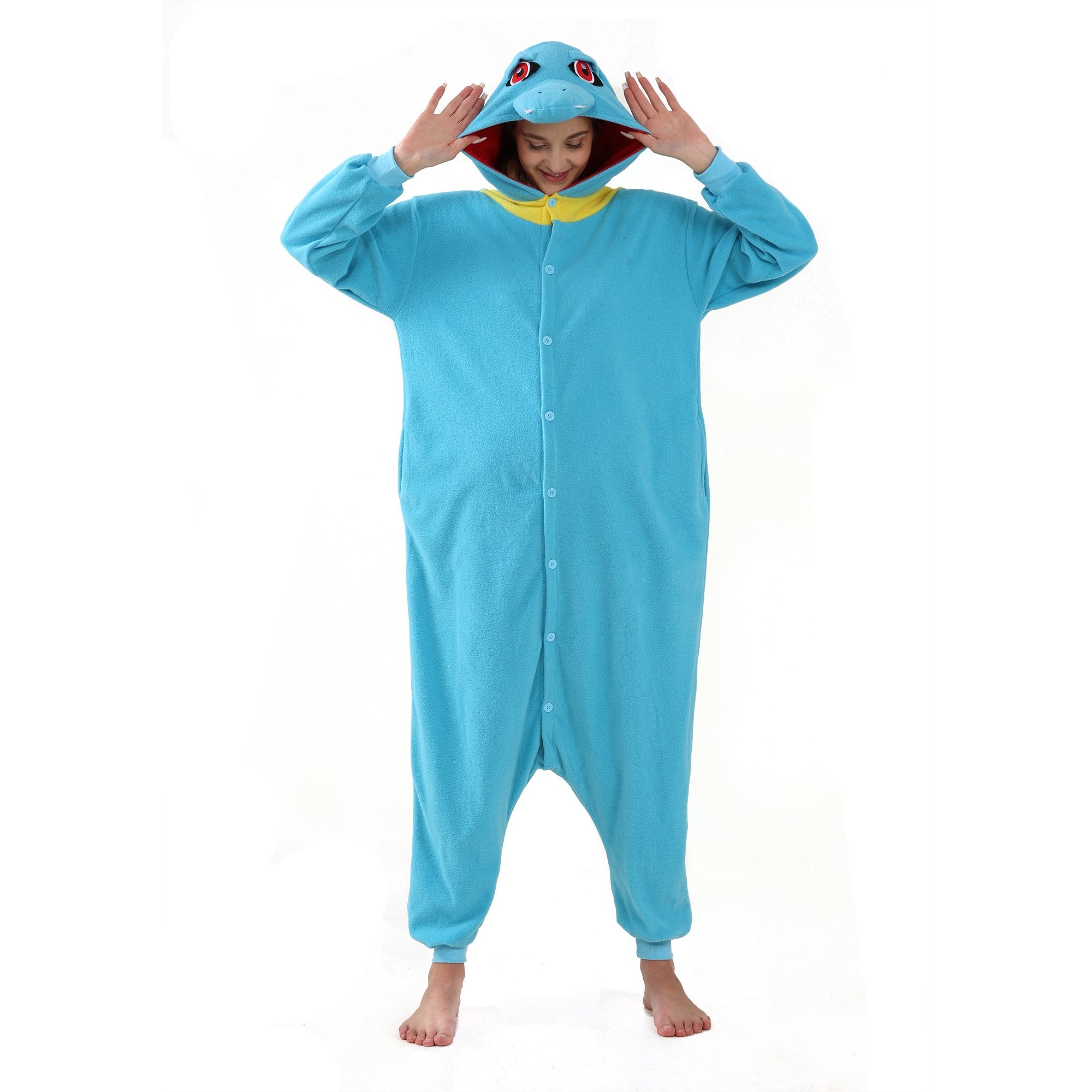 BuyTotodile Kigurumi Onesies Anime Pokemon Pajamas Pyjamas Halloween Costume Now Cheaper With 3 - 5 Days Ship - PajamasBuy