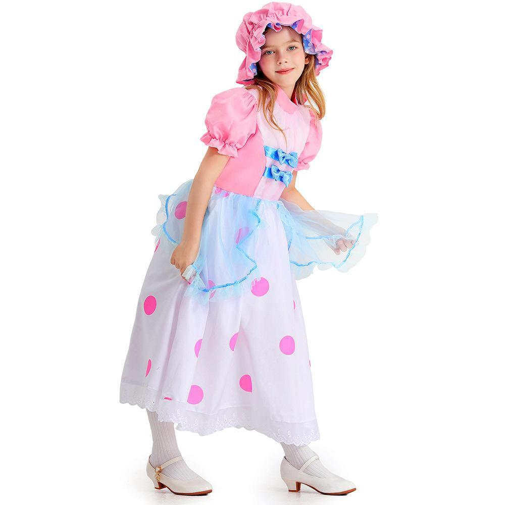 Toy Story 4 Little Bo Peep Cosplay Dress Halloween Costume For Kids - Pajamasbuy