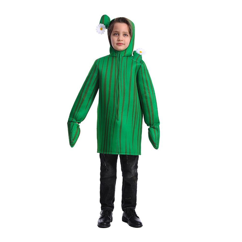 BuyUnisex Kids Cactus Costume Cosplay Halloween Party Dress Up Plant Jumpsuit Now Cheaper With 3 - 5 Days Ship - PajamasBuy