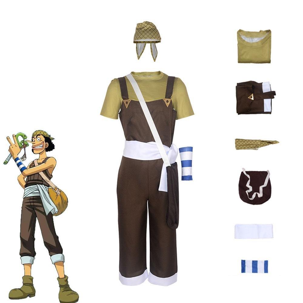 Usopp Anime One Piece Cosplay Costumes Carnival Party Outfits Full Set - Pajamasbuy